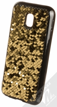 Sligo Magic TPU ochranný kryt s flitry pro Samsung Galaxy J3 (2017) zlatá (gold)