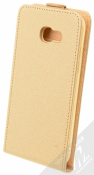 Sligo Plus flipové pouzdro pro Samsung Galaxy A5 (2017) zlatá (gold) zezadu