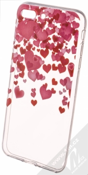 Sligo Trendy Valentine TPU ochranný kryt s motivem pro Apple iPhone 7 Plus, iPhone 8 Plus červená růžová (red pink)