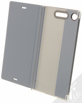 Sony SCSG50 Style Cover Stand originální flipové pouzdro pro Sony Xperia XZ1 modrá (moon blue) otevřené