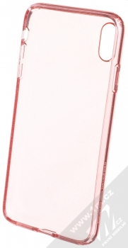 Spigen Liquid Crystal Glitter třpytivý ochranný kryt pro Apple iPhone XS Max růžová průhledná (rose crystal) zepředu