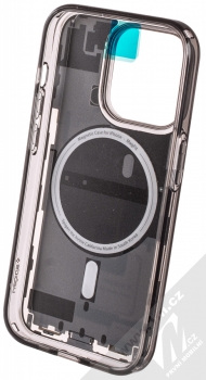 Spigen Ultra Hybrid ZeroOne Mag MagSafe odolný ochranný kryt pro Apple iPhone 14 Pro šedá průhledná (grey transparent) zepředu