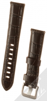 Strap Studio Urban Lux kožený pásek na zápěstí pro Samsung Galaxy Watch 46mm, Gear S3 tmavě hnědá (dark brown)