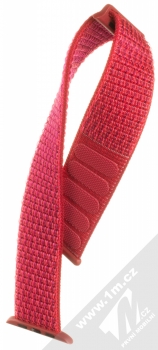 Tactical Nylon Strap textilní pásek na zápěstí pro Apple Watch 42mm, Watch 44mm červená (red) rozepnuté