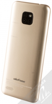 Ulefone Note 7 zlatá (gold) šikmo zezadu