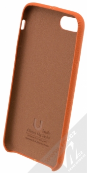 USAMS Joe kožený ochranný kryt pro Apple iPhone 7 hnědá (brown) zepředu