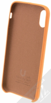 USAMS Joe kožený ochranný kryt pro Apple iPhone X béžová (beige) zepředu
