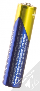Varta Longlife Power mikrotužkové baterie AAA LR03 10ks modrá žlutá (blue yellow) detail zezadu