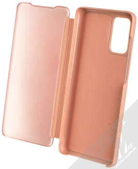 Vennus Clear View flipové pouzdro pro Samsung Galaxy S20 Plus růžová (pink) otevřené