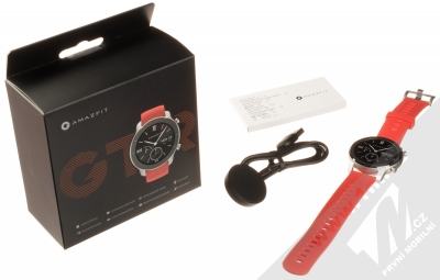 Xiaomi Amazfit GTR 42mm chytré hodinky červená (coral red) balení