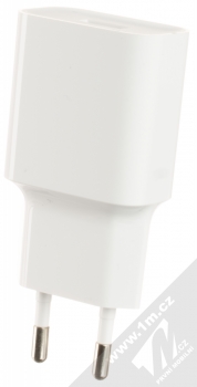 Xiaomi MDY-08-EO originální nabíječka do sítě s USB výstupem 2A a originální USB kabel s microUSB konektorem bílá (white) nabíječka zezadu