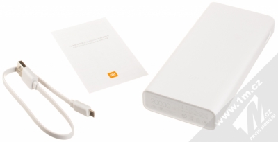 Xiaomi Mi PowerBank 2 záložní zdroj 20000mAh (PLM06ZM) bílá (white) balení