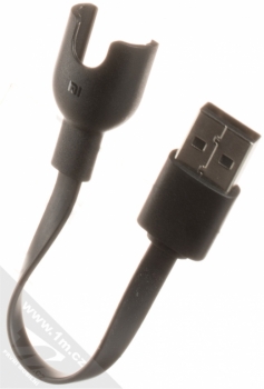 Xiaomi XMCDQ01HM Charging Cable originální nabíjecí USB kabel pro Xiaomi Mi Band 2 černá (black) zezadu