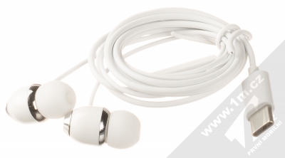 XO EP25 Earphone stereo sluchátka s USB Type-C konektorem bílá (white) komplet