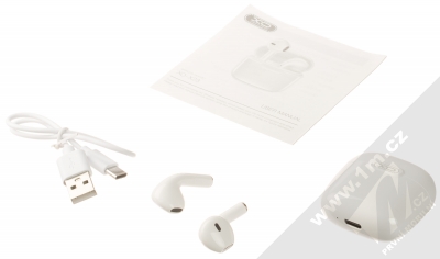 XO X23 TWS Bluetooth stereo sluchátka bílá (white) balení