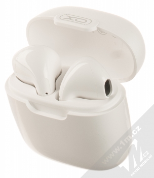 XO X23 TWS Bluetooth stereo sluchátka bílá (white) nabíjecí pouzdro se sluchátky