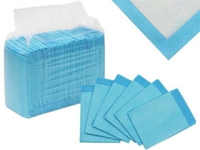 1Mcz Absorpční podložky 60 x 45cm 50 ks bílá modrá (white blue)