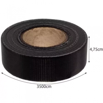 1Mcz Plotová páska, stínící textilie na oplocení 4,75cm x 35m 450g/m2 včetně 25ks spon tmavě šedá (antracit)