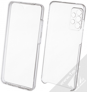 1Mcz 360 Full Cover sada ochranných krytů pro Samsung Galaxy A72, Galaxy A72 5G průhledná (transparent)
