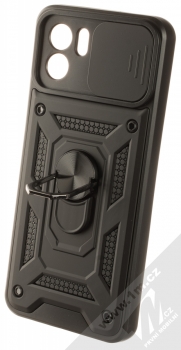 1Mcz Armor CamShield odolný ochranný kryt s držákem na prst pro Xiaomi Redmi A1 černá (black) otevřené držák