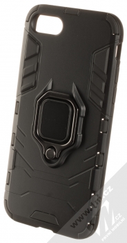 1Mcz Armor Ring odolný ochranný kryt s držákem na prst pro Apple iPhone 7, iPhone 8, iPhone SE (2020) černá (black)