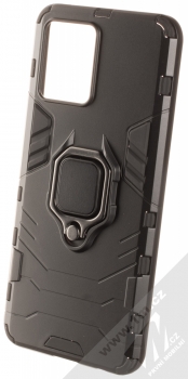 1Mcz Armor Ring odolný ochranný kryt s držákem na prst pro Realme 8, Realme 8 Pro černá (black)