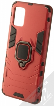1Mcz Armor Ring odolný ochranný kryt s držákem na prst pro Samsung Galaxy A51 červená (red)