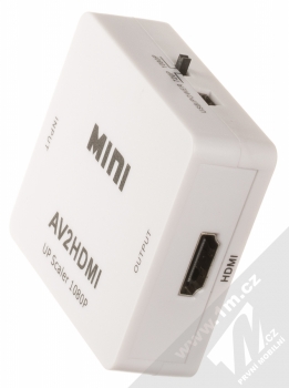 1Mcz AV adaptér z CINCH na HDMI konektor bílá (white) výstup