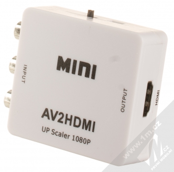 1Mcz AV adaptér z CINCH na HDMI konektor bílá (white)