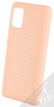 1Mcz Breathing TPU ochranný kryt pro Samsung Galaxy A41 meruňkově růžová (apricot pink)