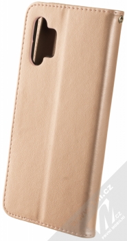 1Mcz Bridges Roj motýlů 1 Book flipové pouzdro pro Samsung Galaxy A32 5G, Galaxy M32 5G růžově zlatá (rose gold) zezadu