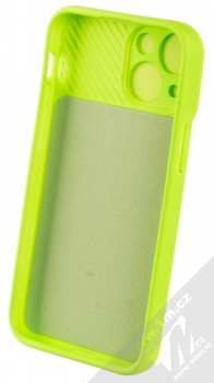 1Mcz CamShield Soft ochranný kryt pro Apple iPhone 13 mini limetkově zelená (lime green) zepředu
