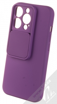 1Mcz CamShield Soft ochranný kryt pro Apple iPhone 13 Pro fialová (violet) otevřené