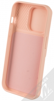 1Mcz CamShield Soft ochranný kryt pro Apple iPhone 14 Pro lososově růžová (salmon pink) zepředu