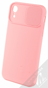 1Mcz CamShield Soft ochranný kryt pro Apple iPhone XR světle růžová (light pink) otevřené
