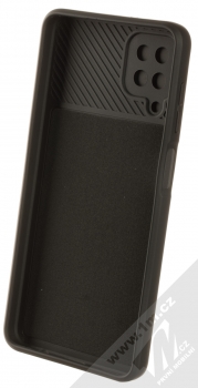 1Mcz CamShield Soft ochranný kryt pro Samsung Galaxy A12, Galaxy M12 černá (black) zepředu