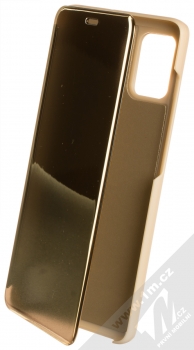 1Mcz Clear View flipové pouzdro pro Samsung Galaxy A31 zlatá (gold)