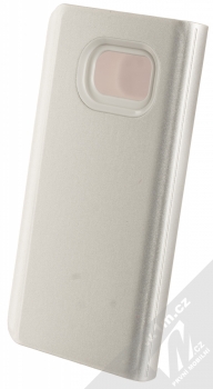 1Mcz Clear View flipové pouzdro pro Samsung Galaxy S7 stříbrná (silver) zezadu