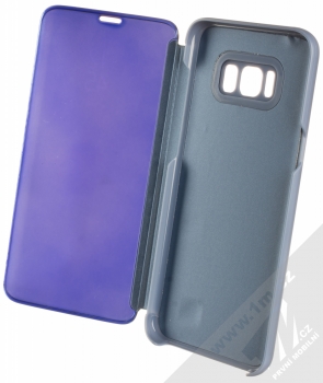 1Mcz Clear View flipové pouzdro pro Samsung Galaxy S8 Plus modrá (blue) otevřené