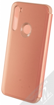 1Mcz Clear View flipové pouzdro pro Xiaomi Redmi Note 8T růžová (pink) zezadu