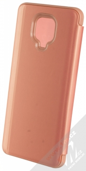 1Mcz Clear View flipové pouzdro pro Xiaomi Redmi Note 9 Pro, Redmi Note 9 Pro Max, Redmi Note 9S růžová (pink) zezadu