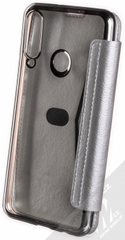 1Mcz Electro Book flipové pouzdro pro Huawei Y6p stříbrná (silver) zezadu