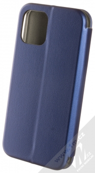 1Mcz Elegance Book flipové pouzdro pro Apple iPhone 12, iPhone 12 Pro tmavě modrá (dark blue) zezadu