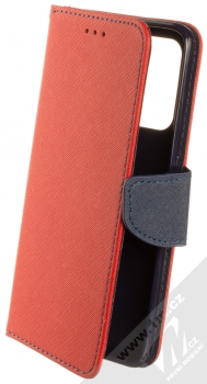 1Mcz Fancy Book flipové pouzdro pro Oppo A94 5G, F19 Pro Plus 5G, Reno5 Z červená modrá (red blue)