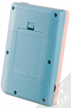 1Mcz G5s 500 in 1 herní konzole světle růžová modrá (light pink blue) zezadu