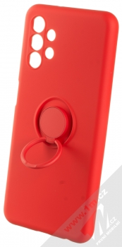 1Mcz Grip Ring Skinny ochranný kryt s držákem na prst pro Samsung Galaxy A13 4G červená (red) držák