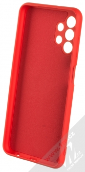 1Mcz Grip Ring Skinny ochranný kryt s držákem na prst pro Samsung Galaxy A13 4G červená (red) zepředu