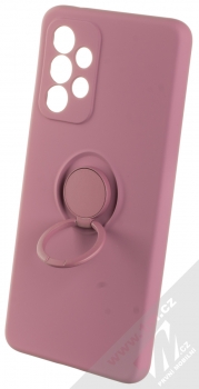 1Mcz Grip Ring Skinny ochranný kryt s držákem na prst pro Samsung Galaxy A33 5G purpurová (purple) držák
