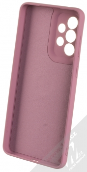 1Mcz Grip Ring Skinny ochranný kryt s držákem na prst pro Samsung Galaxy A33 5G purpurová (purple) zepředu