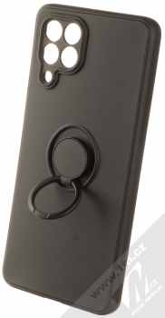 1Mcz Grip Ring Skinny ochranný kryt s držákem na prst pro Samsung Galaxy M53 5G černá (black) držák